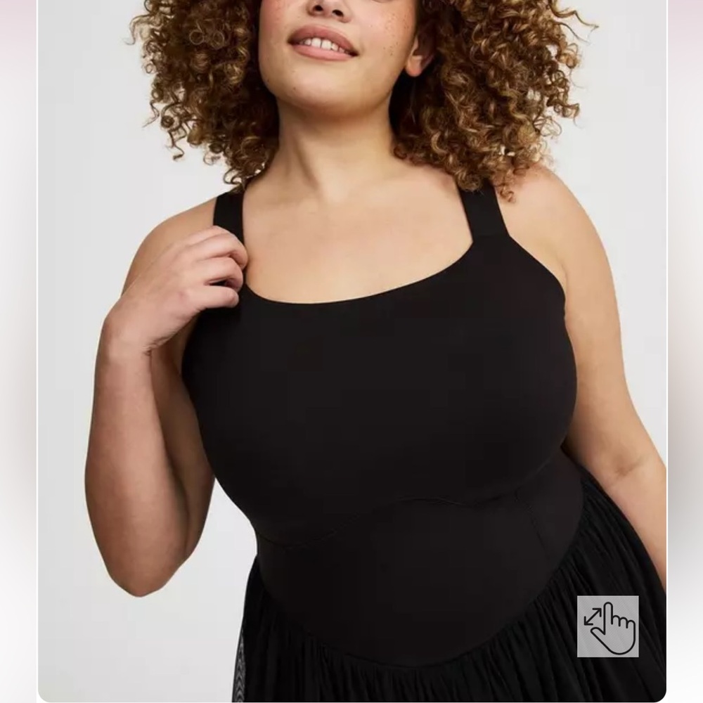 Performance Core Mesh Ruffle 2fer Active Dress - Picture 4 of 12